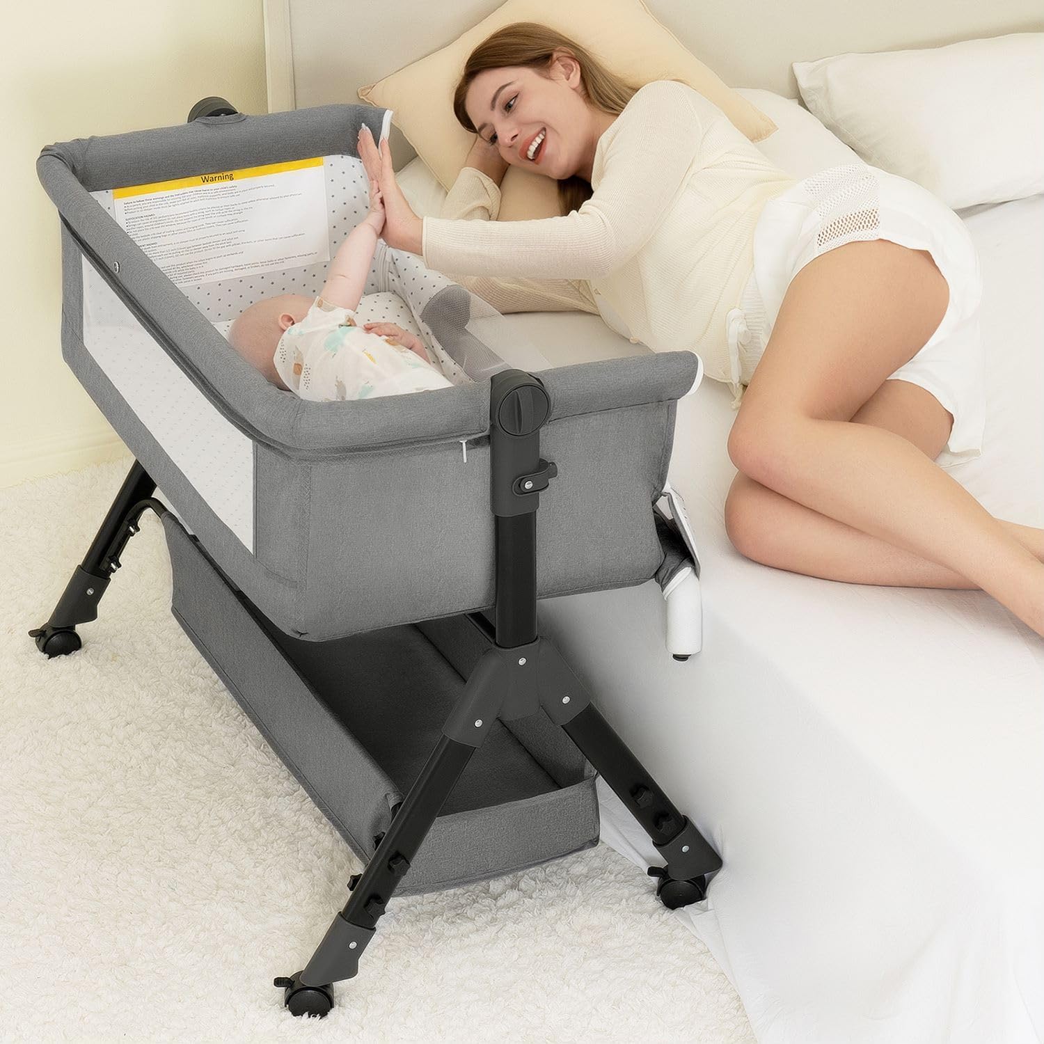 Bassinet Bedside Sleeper - Culla per neonati 3 in 1,