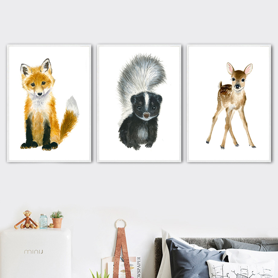 Baby Zebra Nursery - Elefante Volpe Zebra Giraffa Leopardo Leone