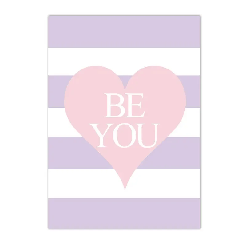 Baby Girl Nursery Quotes - Quadro su tela con unicorno rosa,