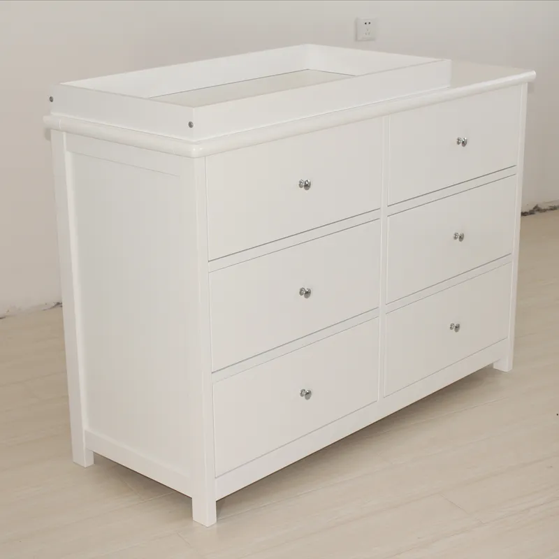 Baby Nursery Drawers - Mobile contenitore bianco per neonati con