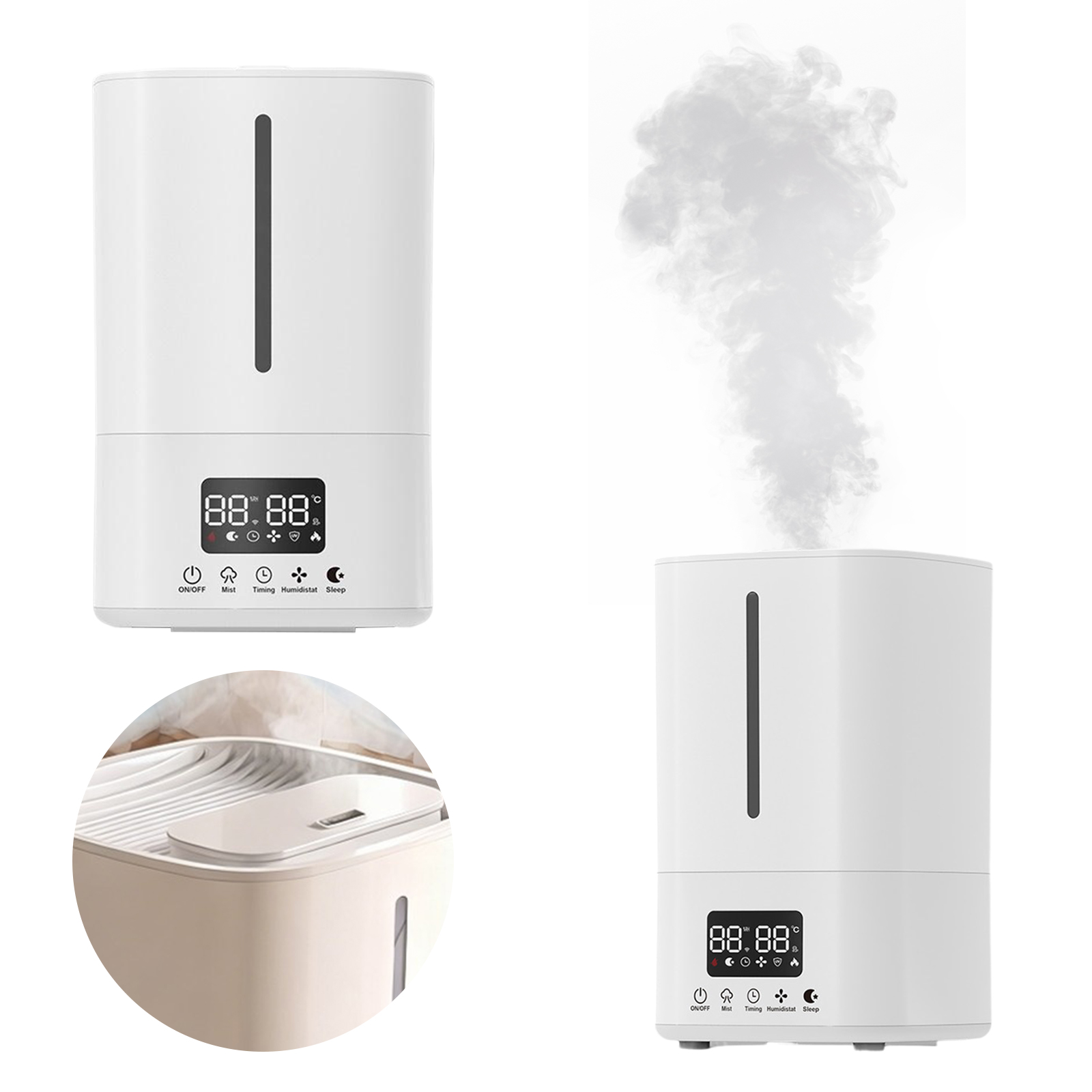 Baby Nursery Air Purifier - Umidificatore Intelligente da 5L con Purificatore