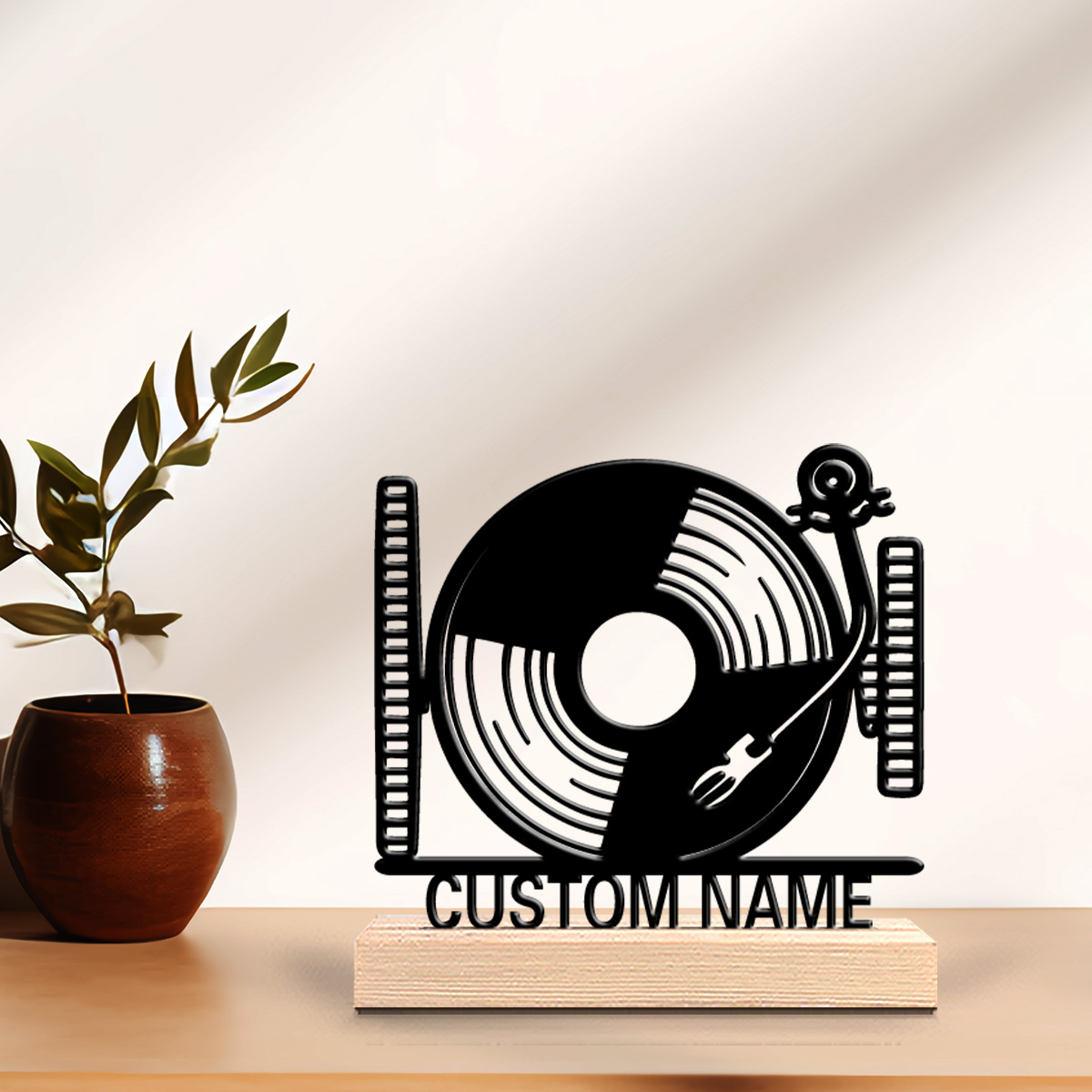 Baby Nursery Decorations - 1 pz. Giradischi Personalizzato Carino con