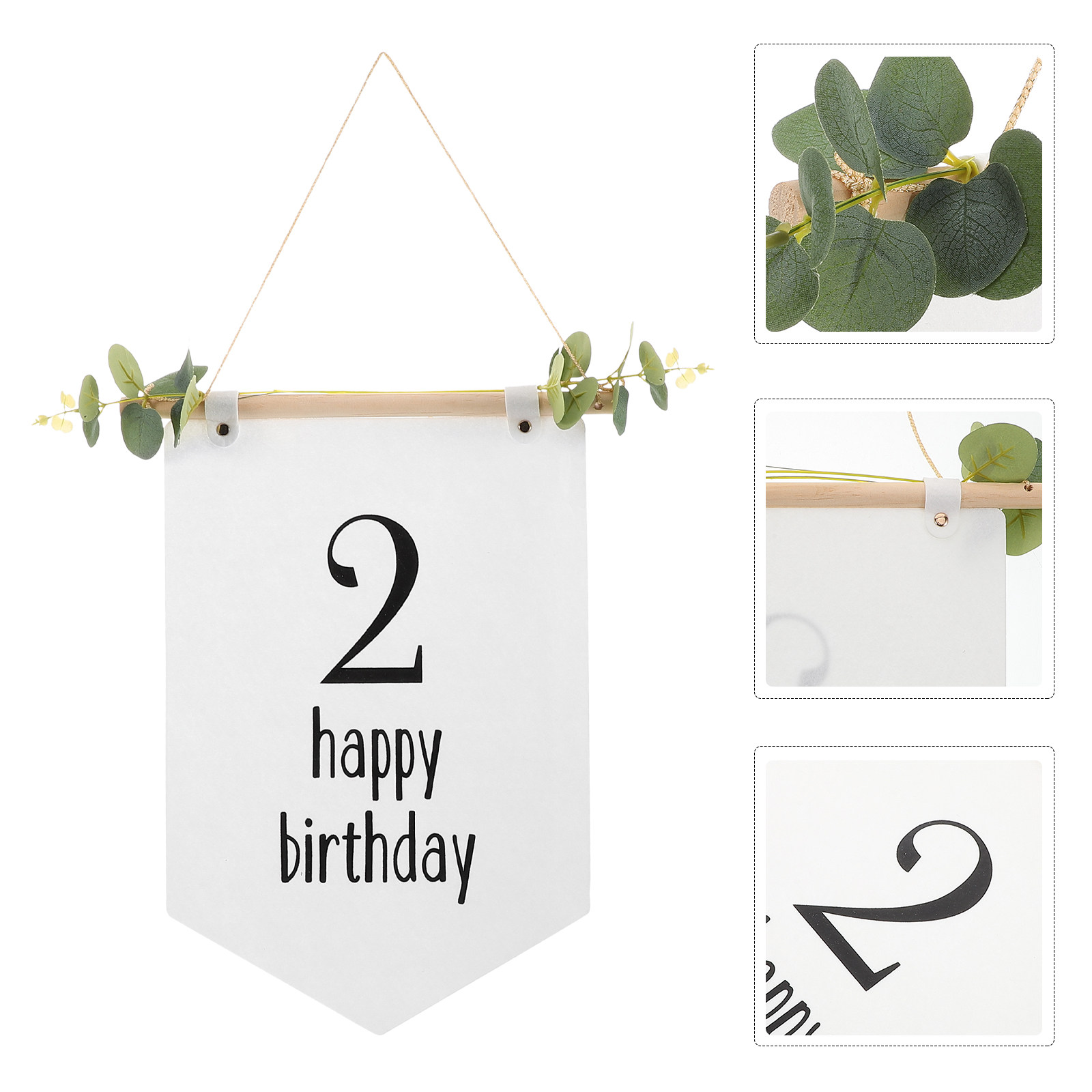 Baby Nursery Bunting - Striscione di Compleanno in Feltro, Decorazioni