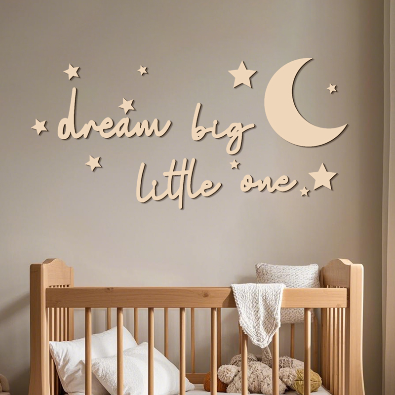 Baby Nursery Package - Dream Big Little One Targhe in