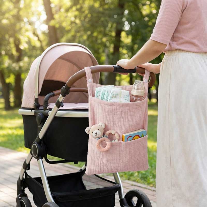 Baby Nursery Package - Borsa Portaoggetti in Puro Cotone per