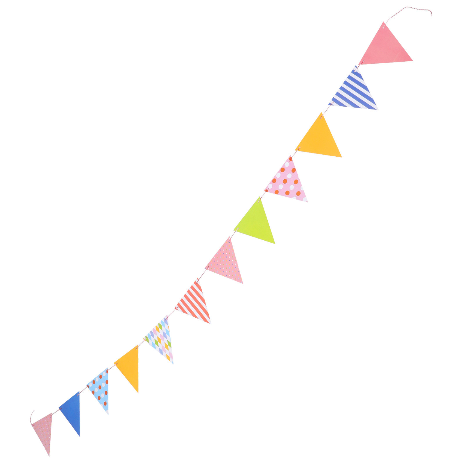 Baby Nursery Bunting - Ghirlanda di Bandierine Triangolari in Carta,
