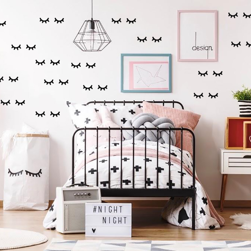 Baby Girl Nursery Quotes - Decorazione Della Stanza dei capretti Ciglia