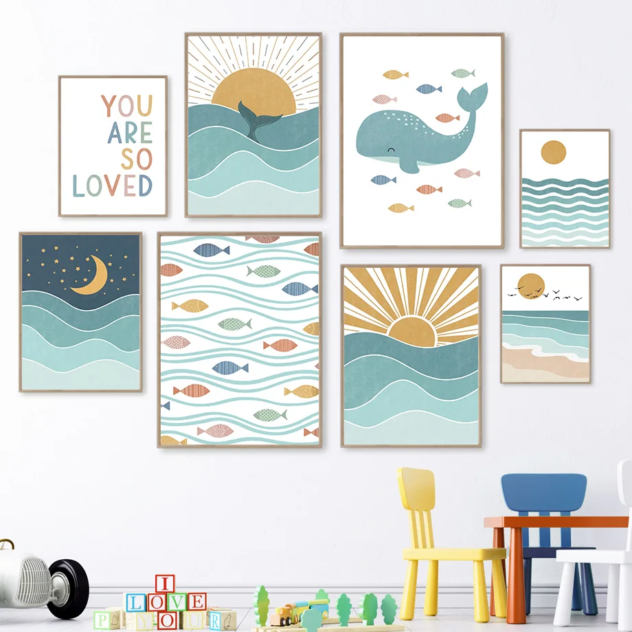 Baby Girl Nursery Quotes - 1 pezzo di quadro su tela