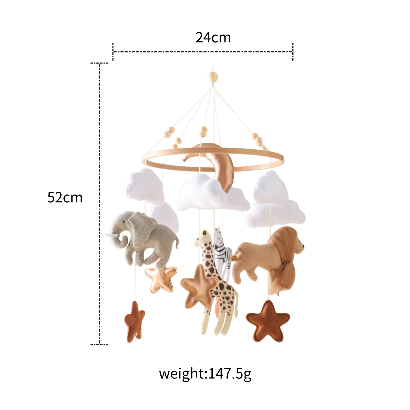 Baby Nursery Mobile - Vendita calda Nordic Feltro fatto a