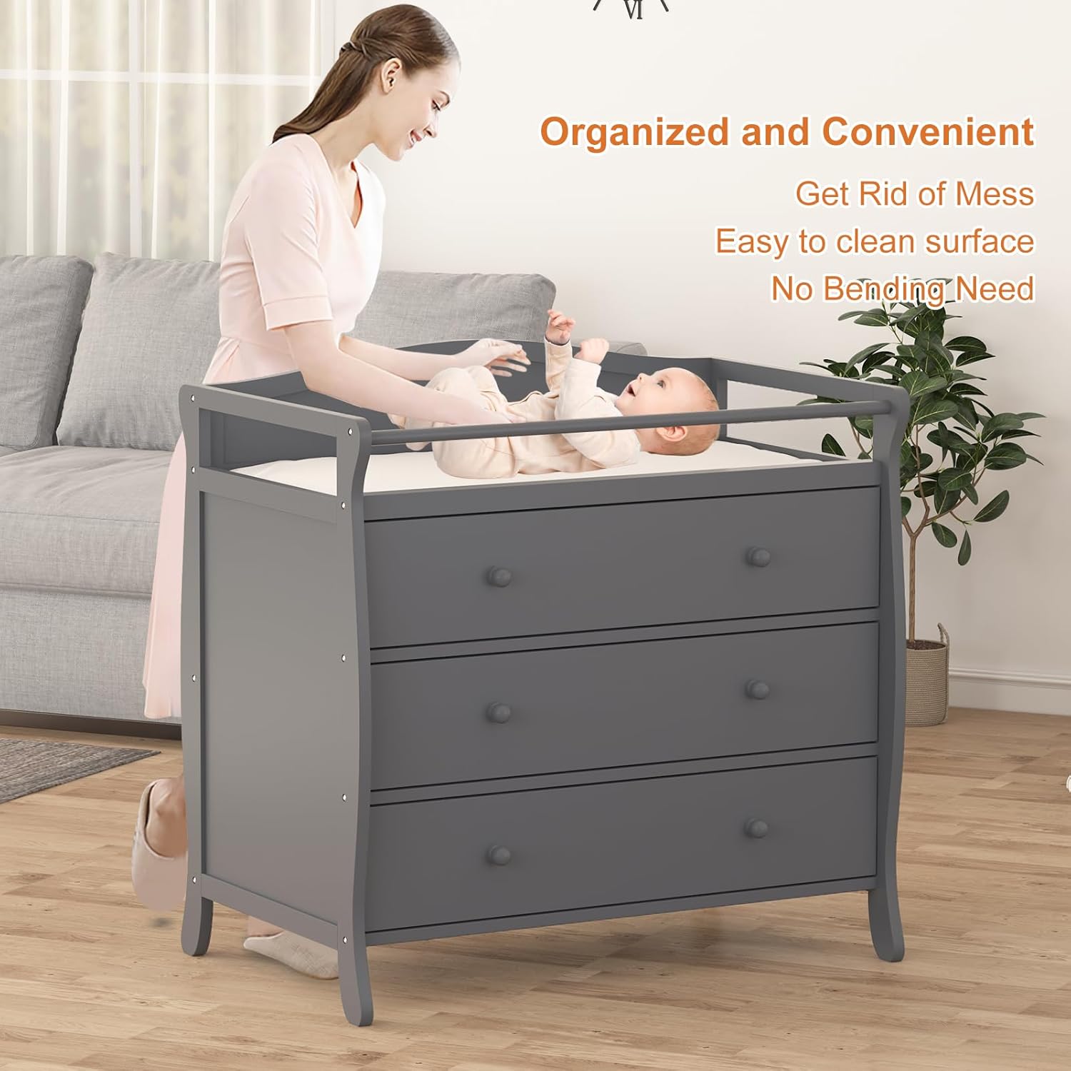 Fasciatoio per bambini a 3 cas - Baby Nursery Drawers recensione e prezzo