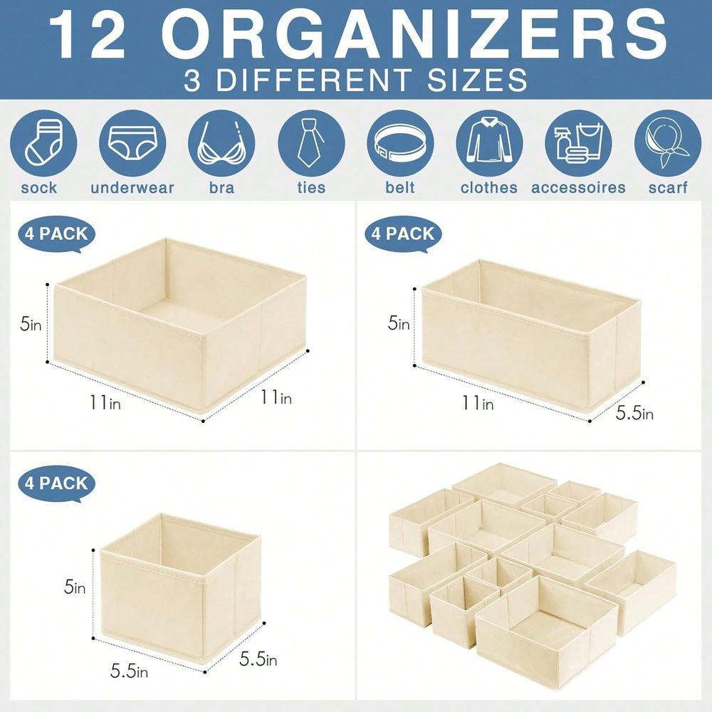 Set di 12 Pezzi Organizzatori  - Baby Nursery Drawers recensione e prezzo