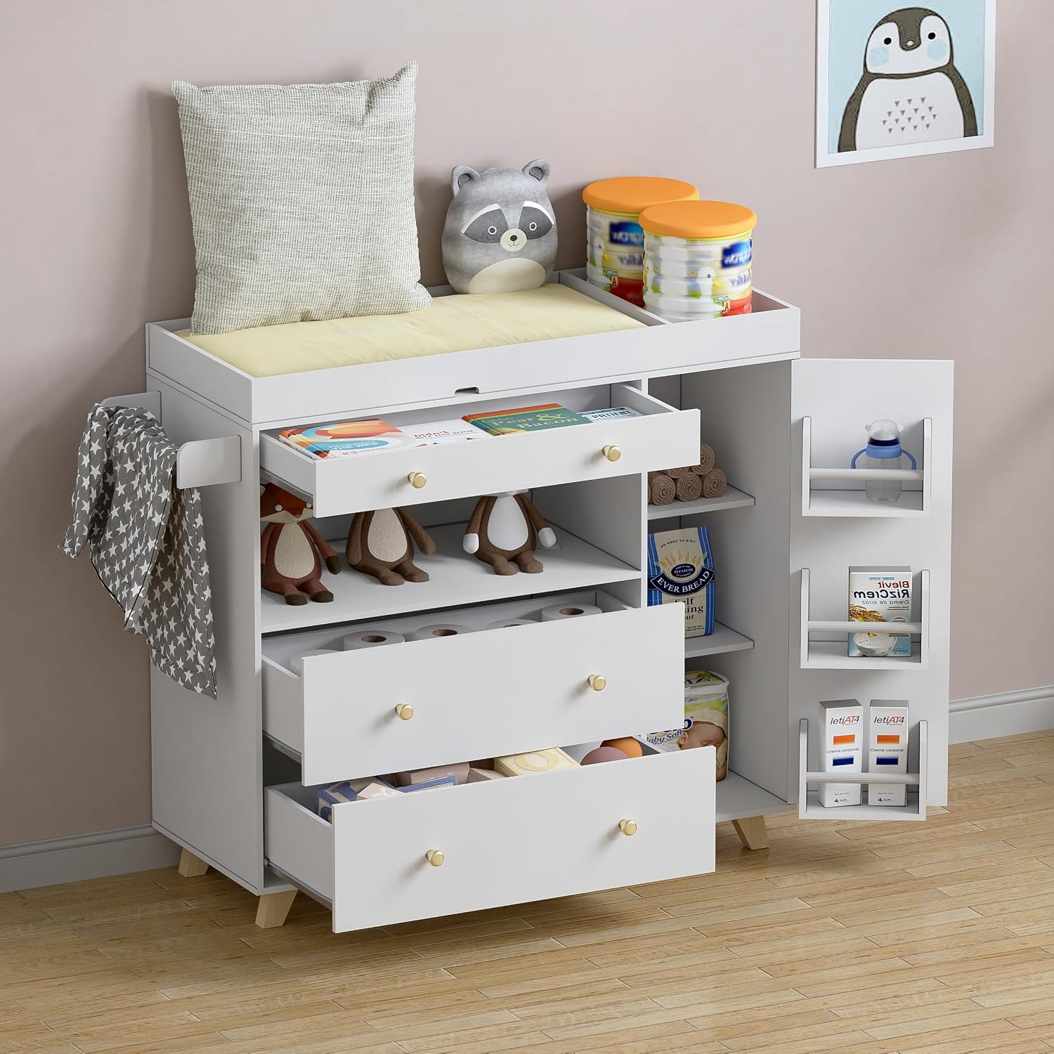 Fasciatoio per neonati, modern - Baby Nursery Drawers recensione e prezzo