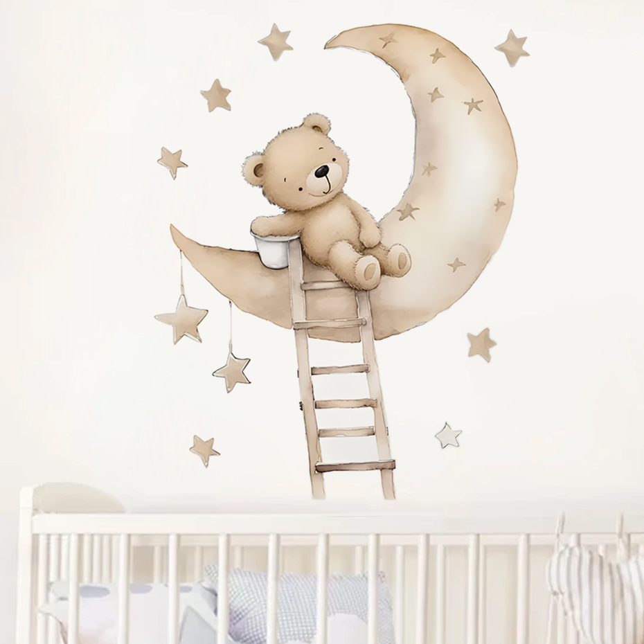 Simpatico orso stella nuvola a - Baby Girl Nursery Quotes recensione e prezzo