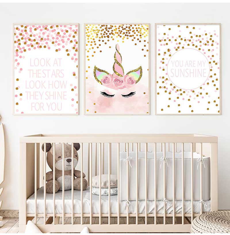 Quadro Decorativo per Camerett - Baby Girl Nursery Quotes recensione e prezzo