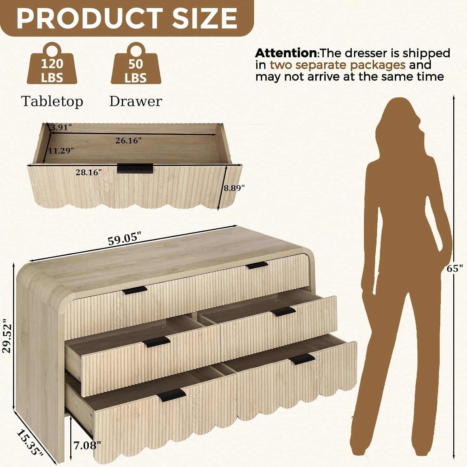 Comò in legno a 6 cassetti per - Baby Nursery Drawers recensione e prezzo