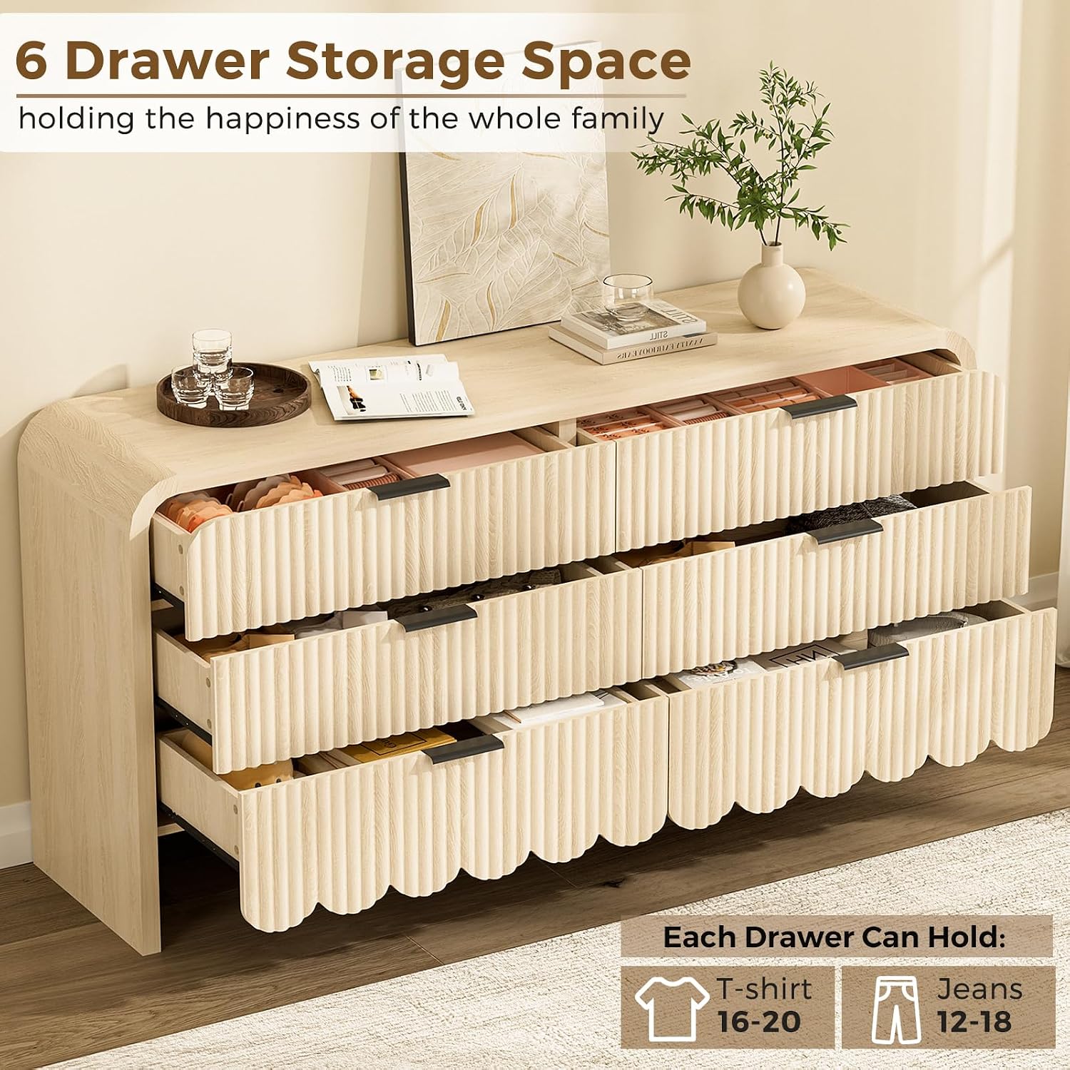 Comò in legno a 6 cassetti per - Baby Nursery Drawers recensione e prezzo