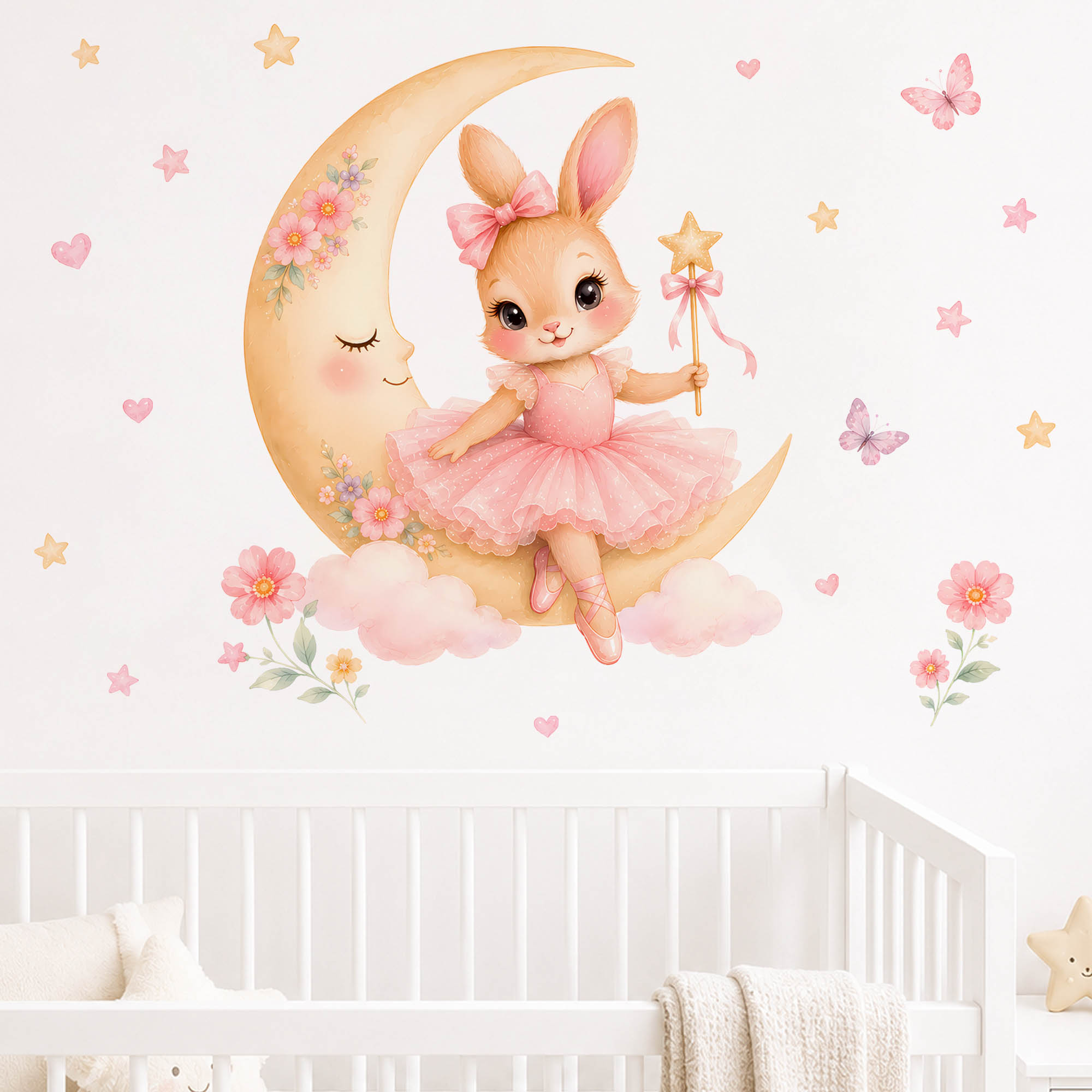 Adesivi Murali Acquerello Ball - Baby Girl Nursery Quotes recensione e prezzo