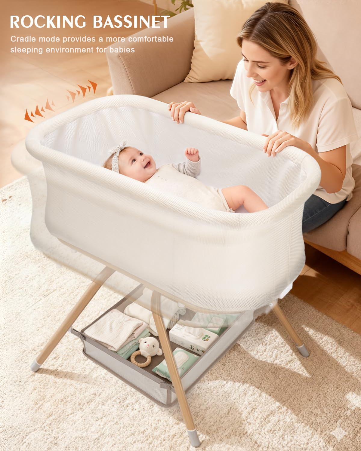 Culla per neonati 3 in 1, lett - Bassinet Bedside Sleeper recensione e prezzo