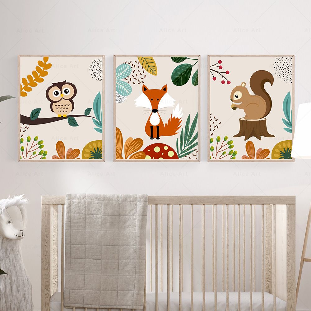 Poster Boho con Scimmie, Leoni - Baby Zebra Nursery recensione e prezzo