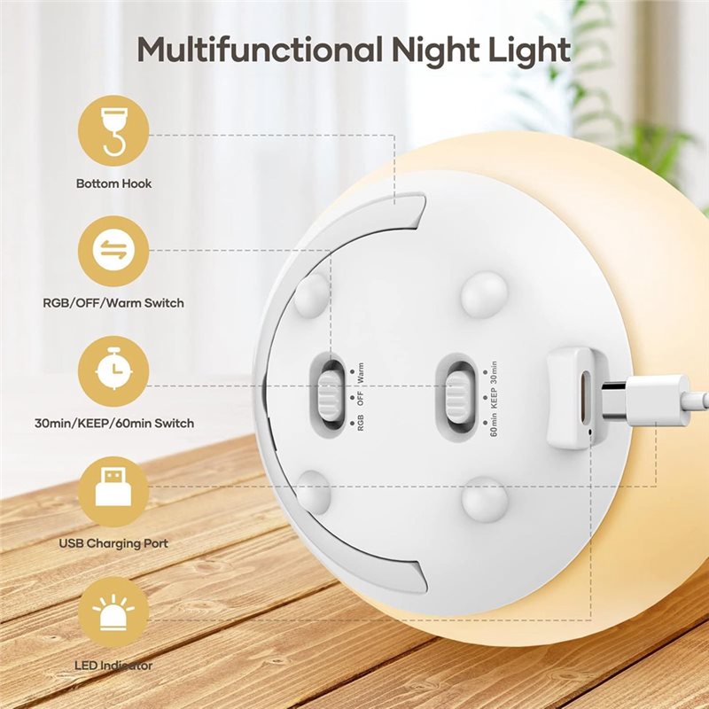 Lampada Notturna a LED ABUG pe - Baby Nursery Colors recensione e prezzo