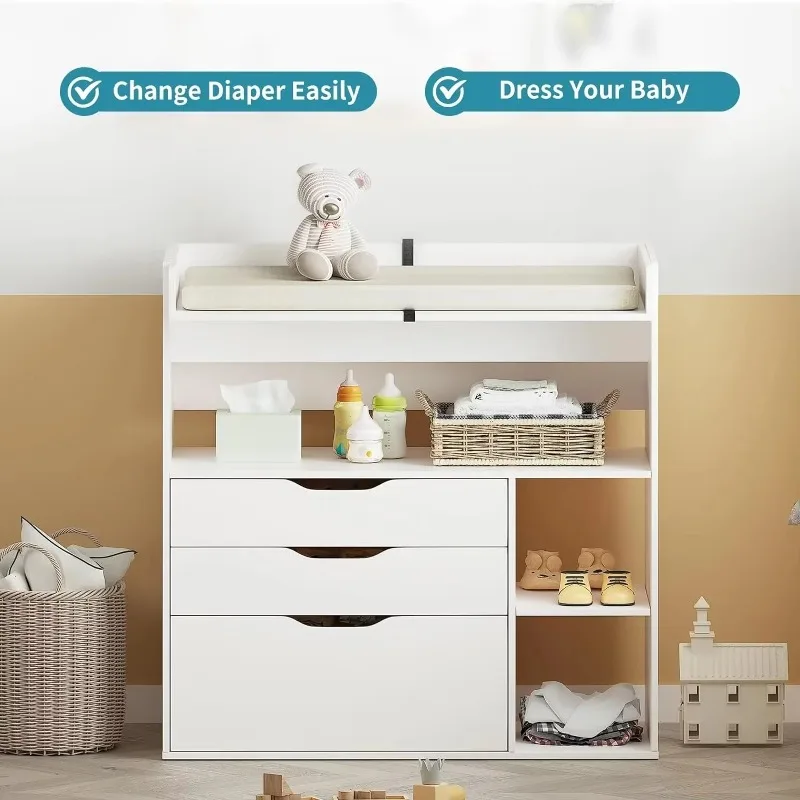 Comodino fasciatoio moderno mi - Baby Nursery Drawers recensione e prezzo