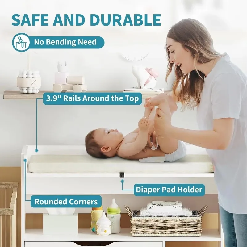 Comodino fasciatoio moderno mi - Baby Nursery Drawers recensione e prezzo