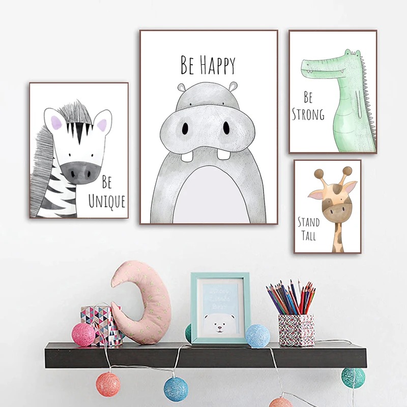 Quadro su tela con animali dei - Baby Zebra Nursery recensione e prezzo