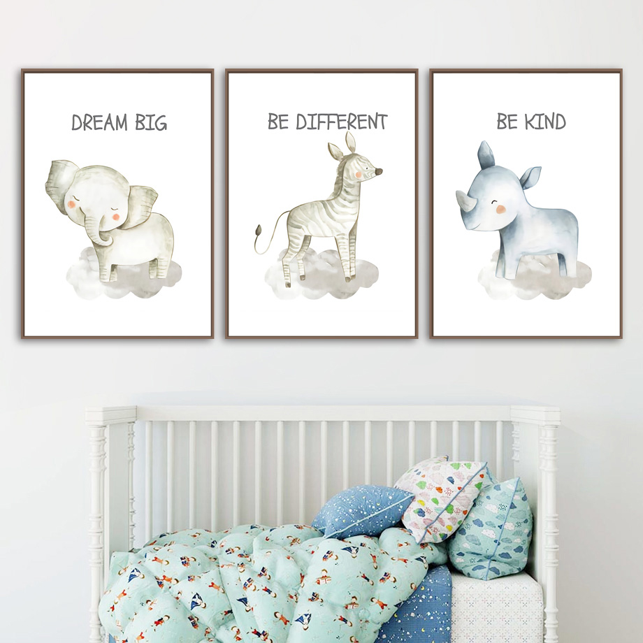 Nursery Wall Art Canvas Painti - Baby Zebra Nursery recensione e prezzo