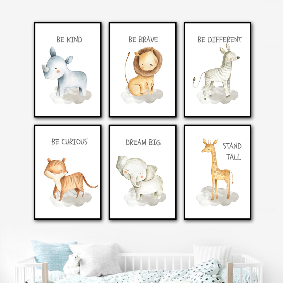 Nursery Wall Art Canvas Painti - Baby Zebra Nursery recensione e prezzo