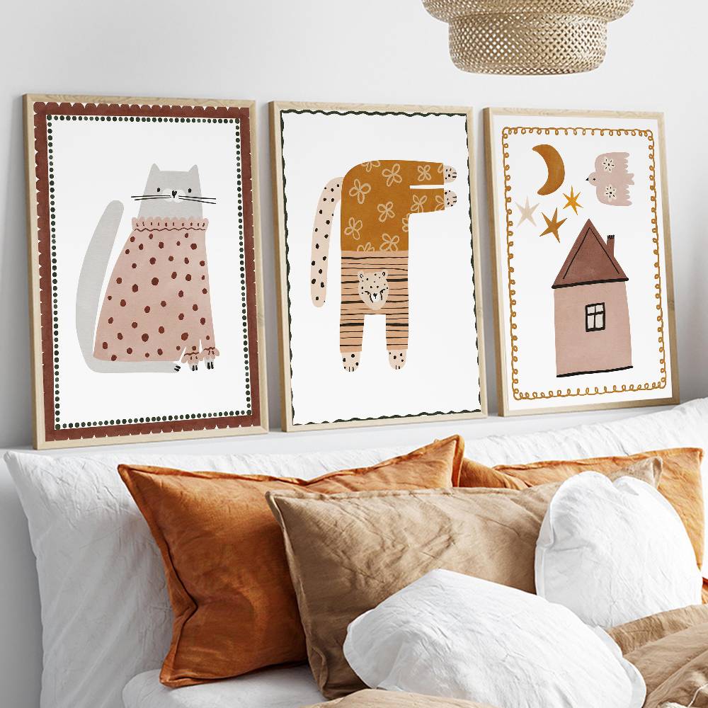 Poster Boho Neutro per Bambini - Baby Nursery Wallpaper Neutral recensione e prezzo