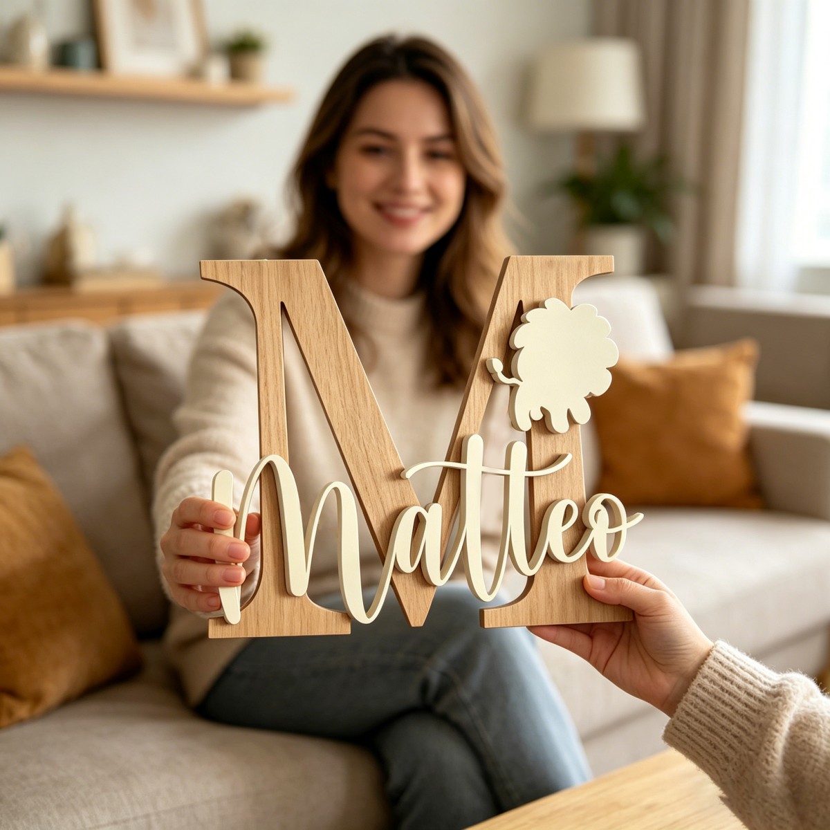 1 Pezzo Targa in Legno Persona - Baby Nursery Decorations recensione e prezzo