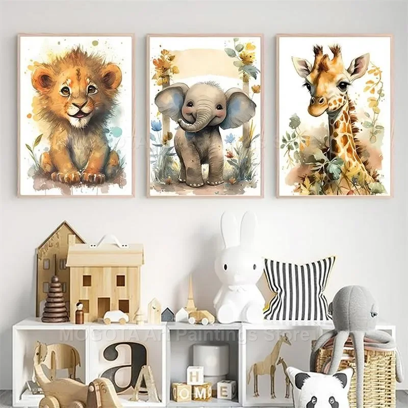 Acquerello Leone Giraffa Tigre - Baby Zebra Nursery recensione e prezzo