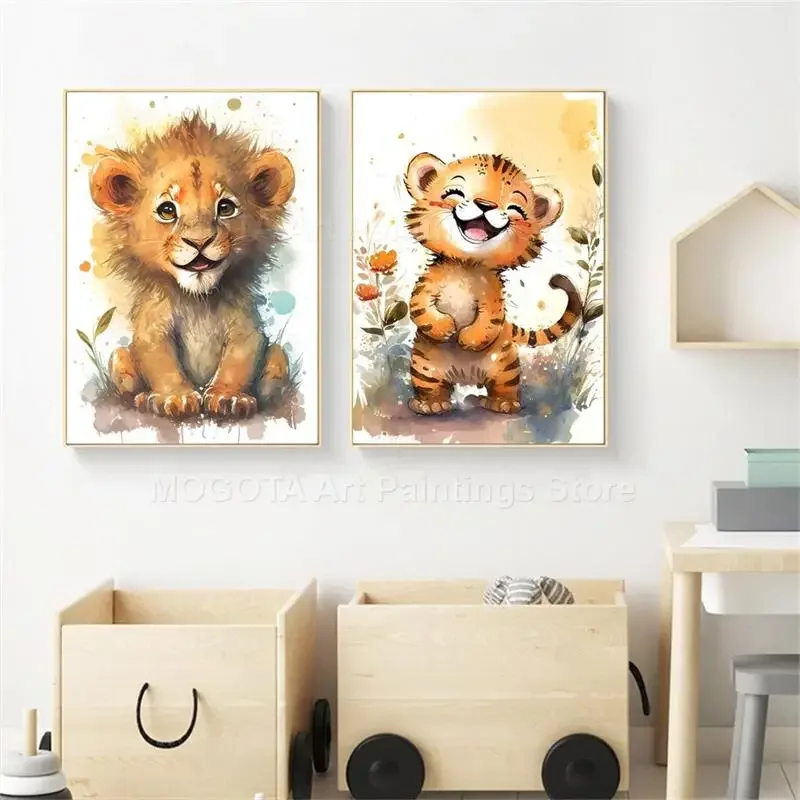 Acquerello Leone Giraffa Tigre - Baby Zebra Nursery recensione e prezzo