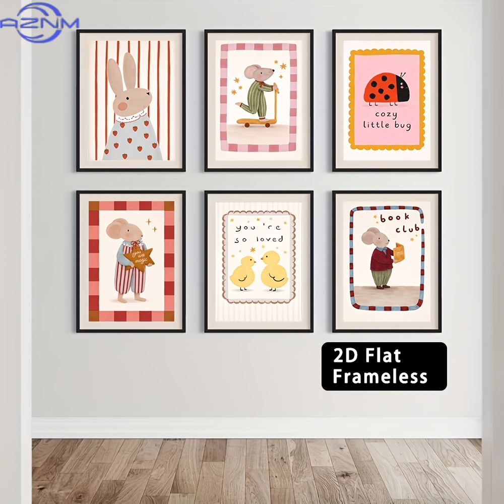 6 poster su tela senza cornice - Baby Nursery Wall Art recensione e prezzo