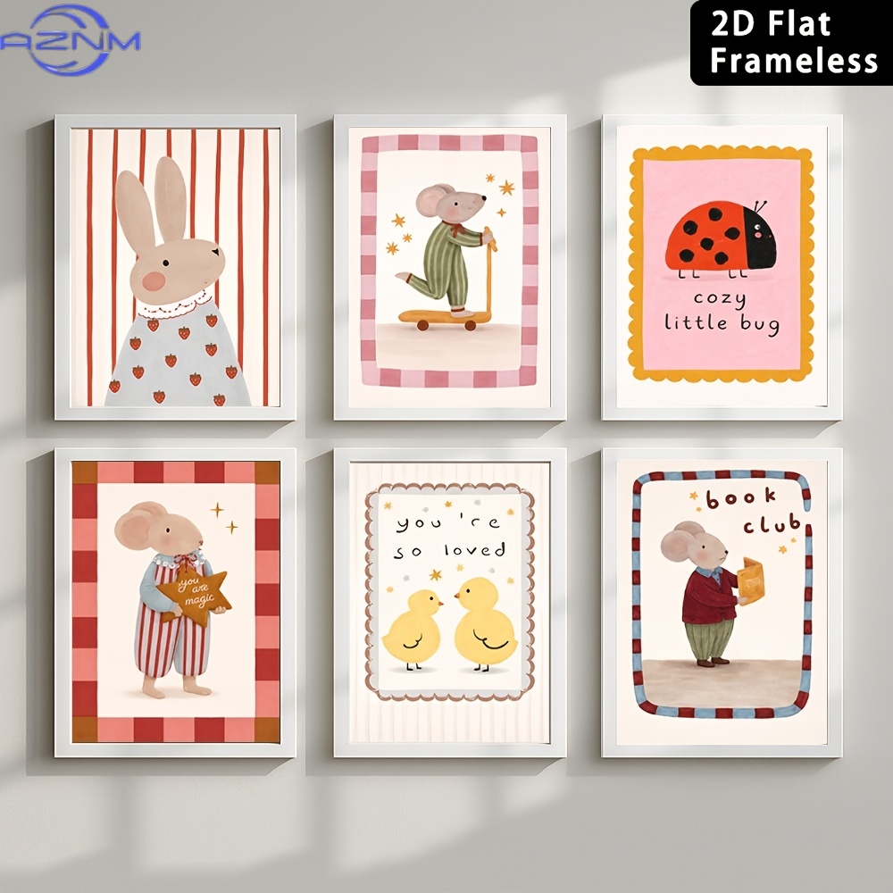 6 poster su tela senza cornice - Baby Nursery Wall Art recensione e prezzo