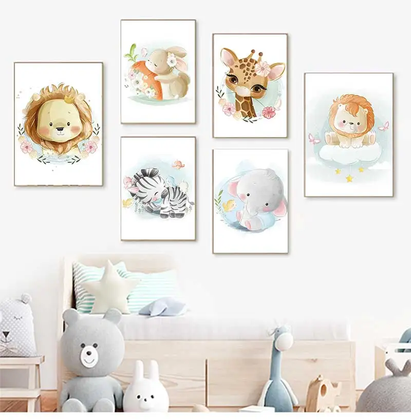 Carino Giraffa Leone Volpe Con - Baby Zebra Nursery recensione e prezzo