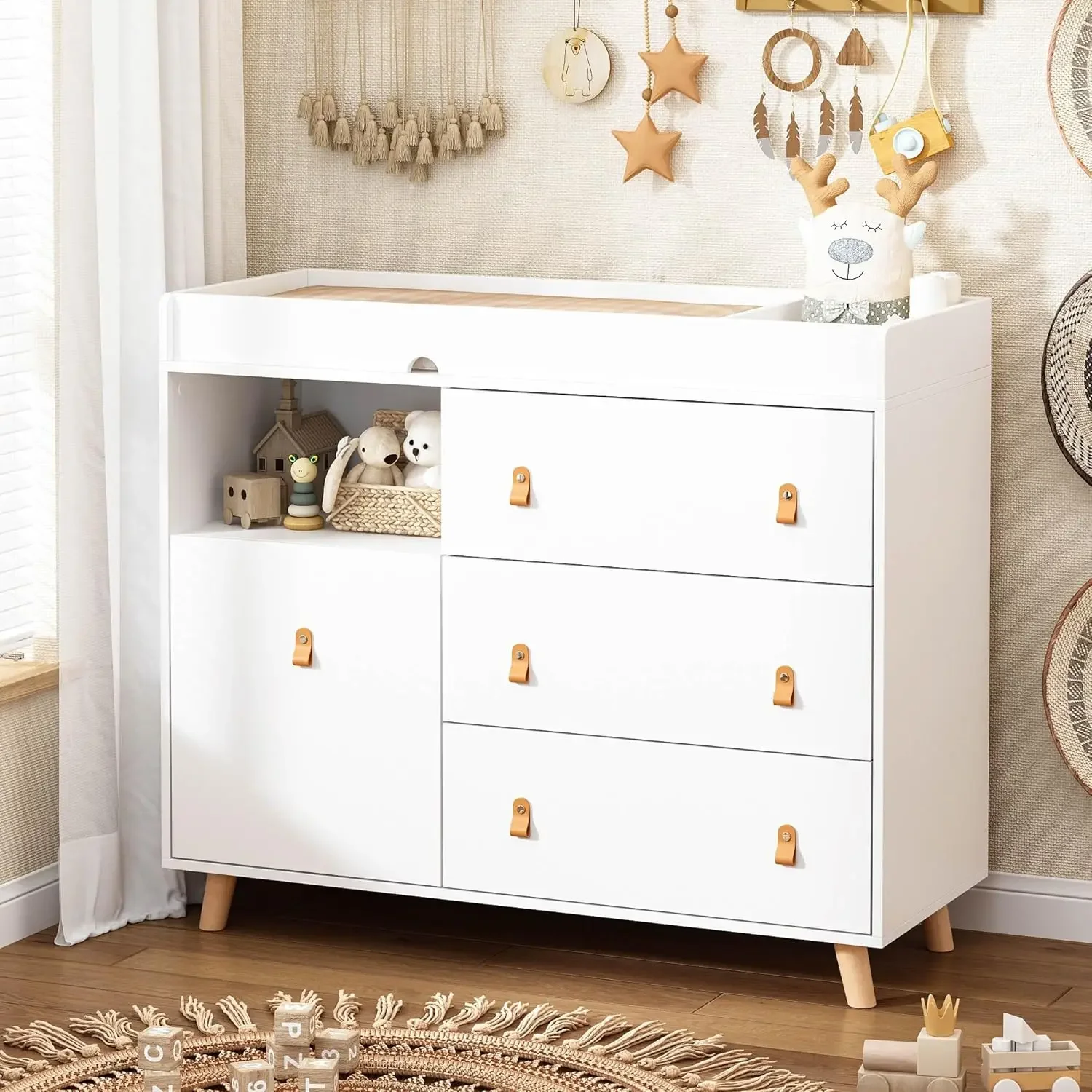 Comò per neonati con fasciatoi - Baby Nursery Drawers recensione e prezzo
