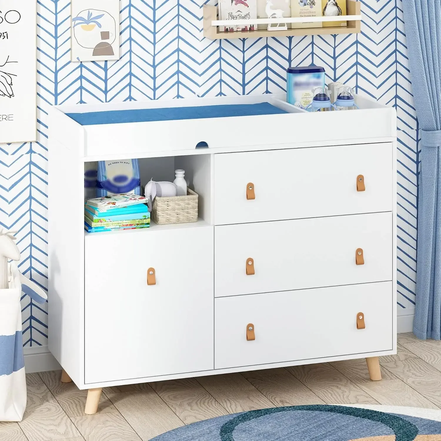 Comò per neonati con fasciatoi - Baby Nursery Drawers recensione e prezzo