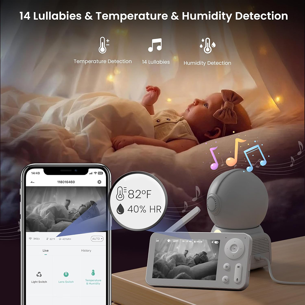 Baby monitor 2K con 2 telecame - Baby Nursery Mobile recensione e prezzo