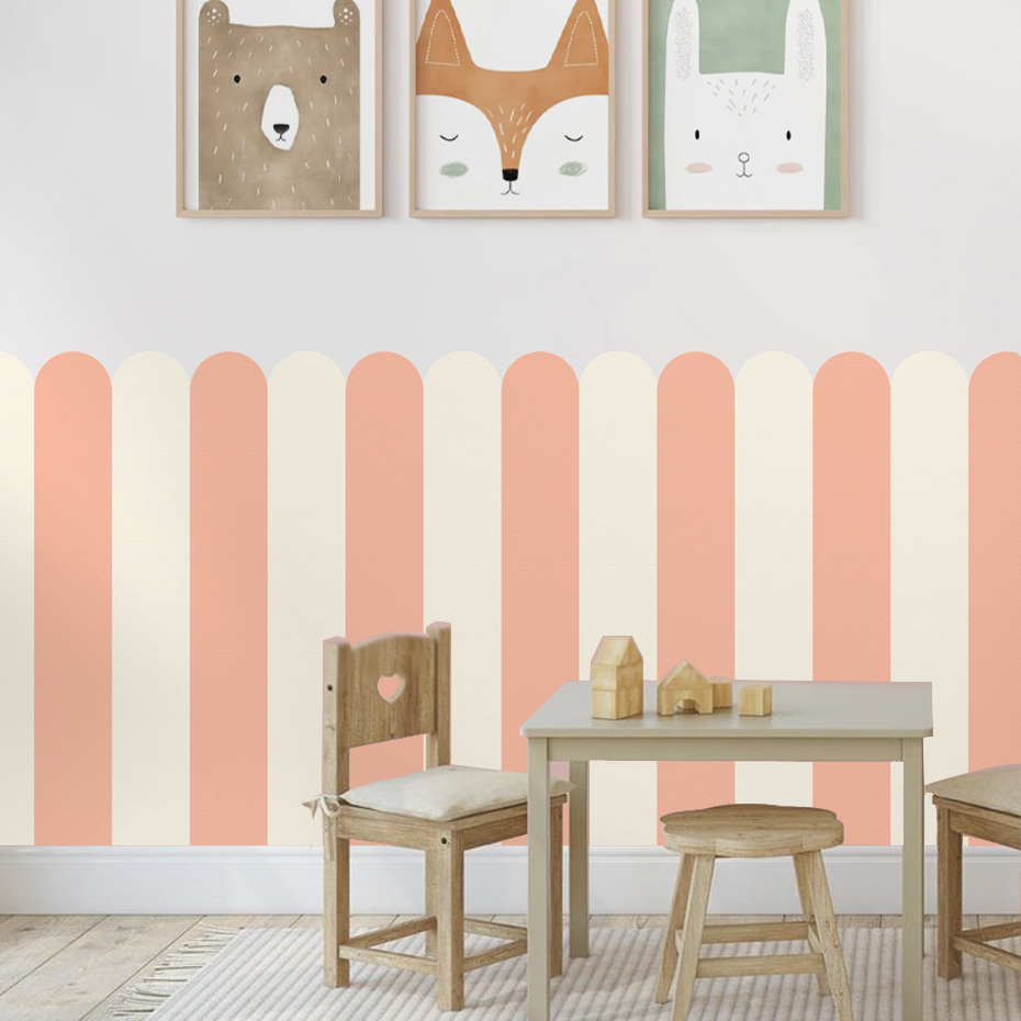 Carta da parati ad arco a stri - Baby Nursery Wall Art recensione e prezzo