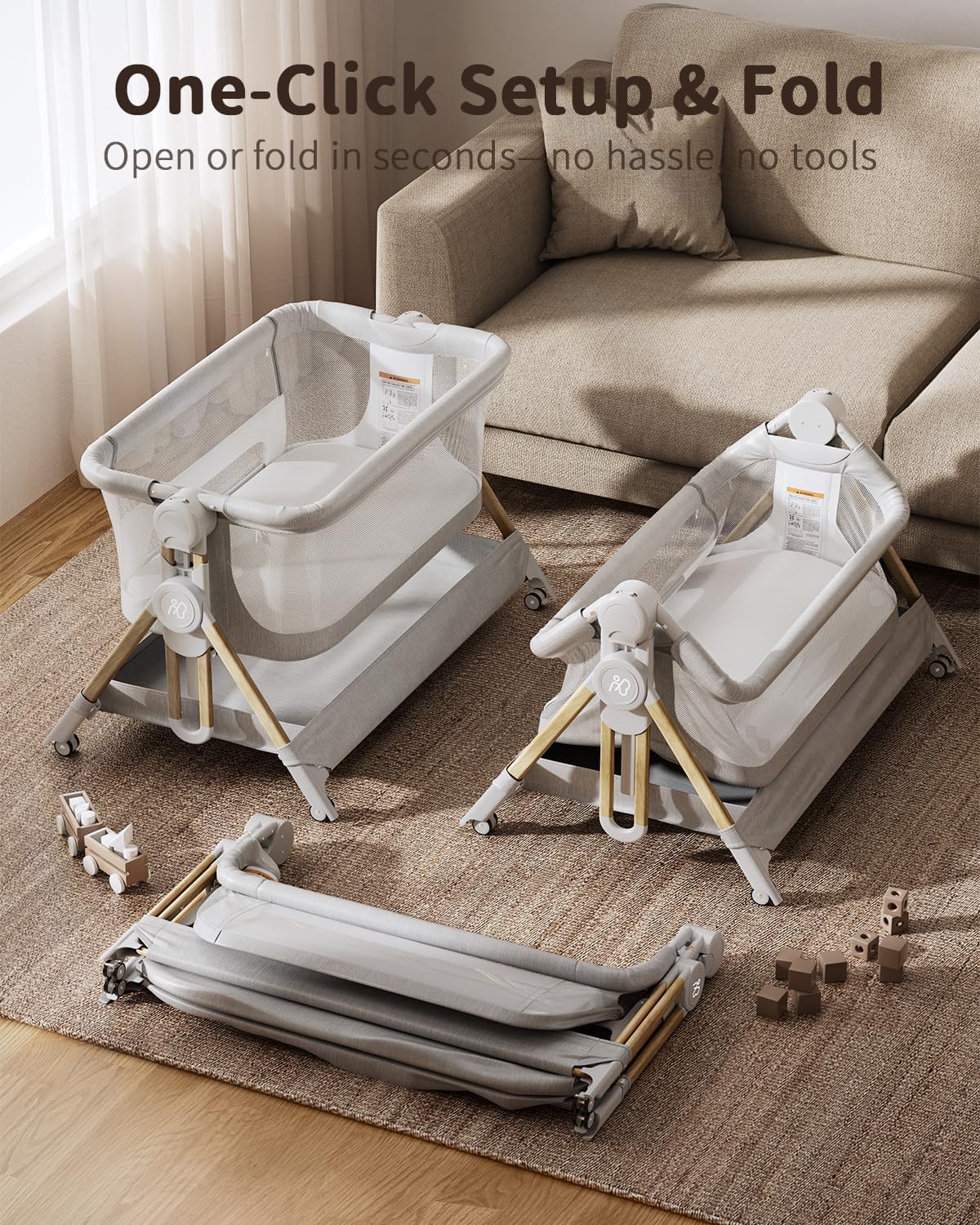 Culla da Comodino 3 in 1 Piegh - Bassinet Bedside Sleeper recensione e prezzo