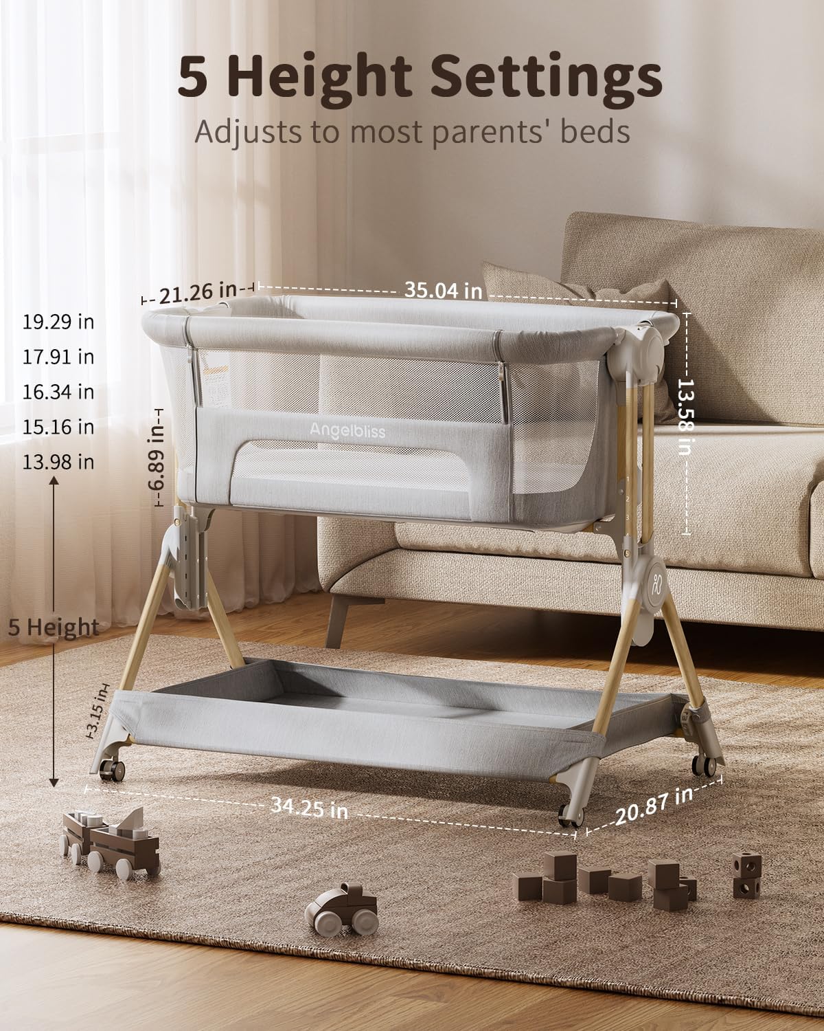 Culla da Comodino 3 in 1 Piegh - Bassinet Bedside Sleeper recensione e prezzo
