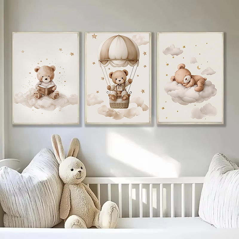 3 pz/set Bohemian Teddy Bear A - Baby Nursery Decorations recensione e prezzo