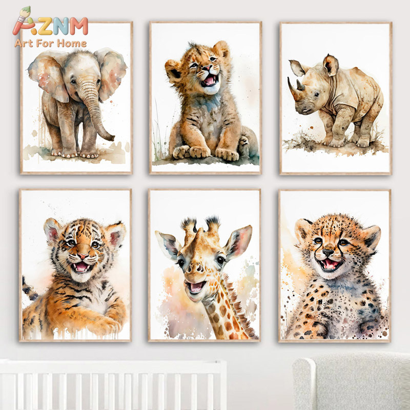 AZNm Quadro su tela con animal - Baby Zebra Nursery recensione e prezzo