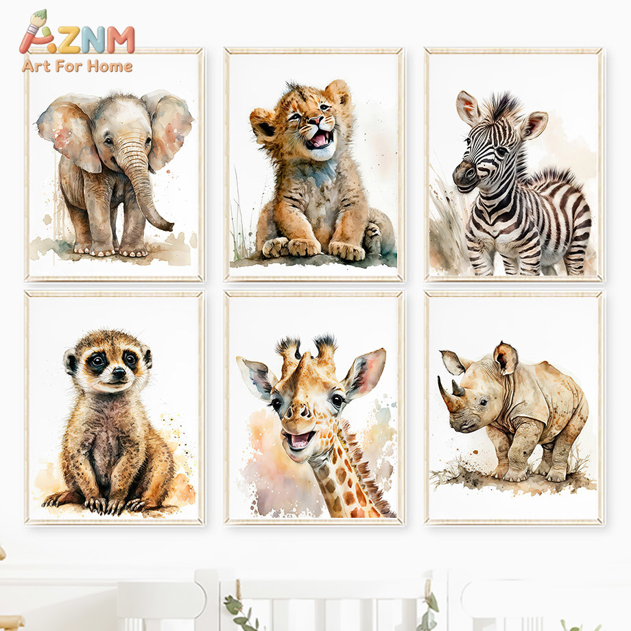 AZNm Quadro su tela con animal - Baby Zebra Nursery recensione e prezzo